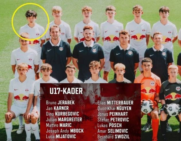 Quốc Khải được triệu tập lên tuyển U17 Áo.