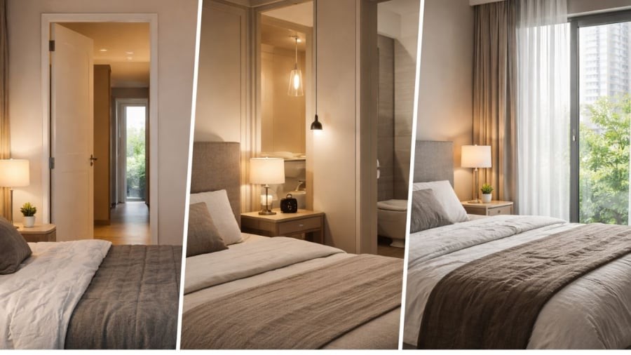 Đầu giường là vị trí quan trọng liên quan tới giấc ngủ và phong thuỷ nên cần chú ý