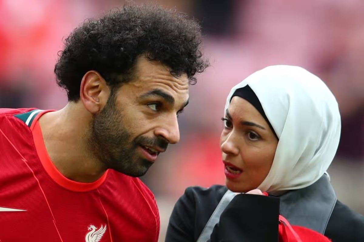 Mohamed Salah và vợ Magi.