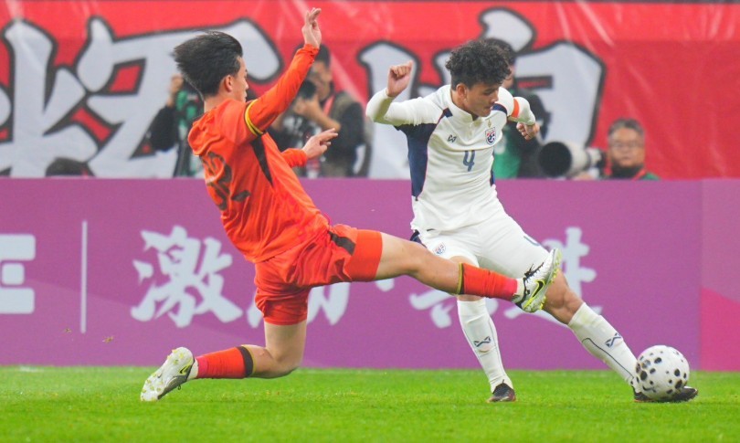 U23 Thái Lan chia điểm với U23 Trung Quốc. Ảnh: Changsuek.
