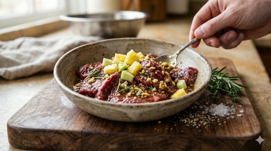 Enzyme tự nhiên giúp làm mềm thịt trong thời gian ngắn
