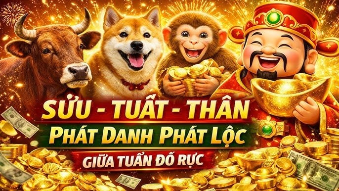 Cơ hội có 1-0-2 xuất hiện, 3 con giáp Lột Bỏ Vận Nghèo, Tiền Tài đeo bám