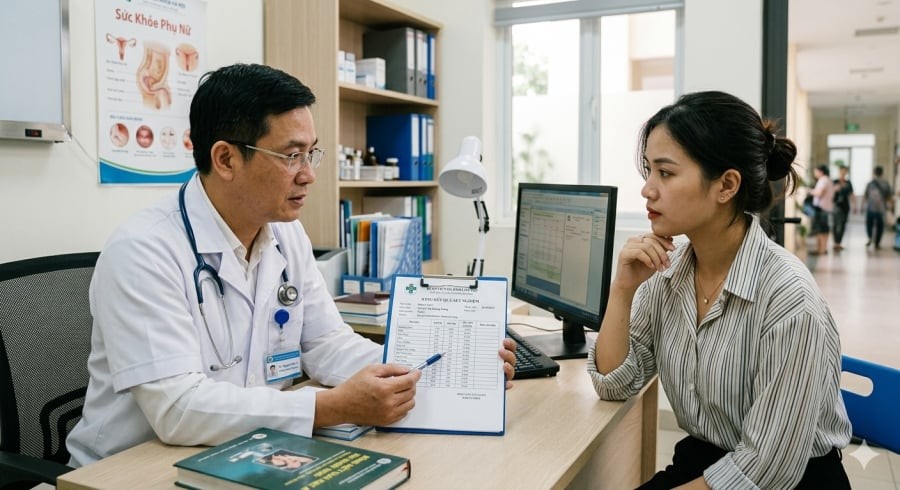 Thăm khám và xét nghiệm hormone giúp phát hiện sớm các rối loạn nội tiết.