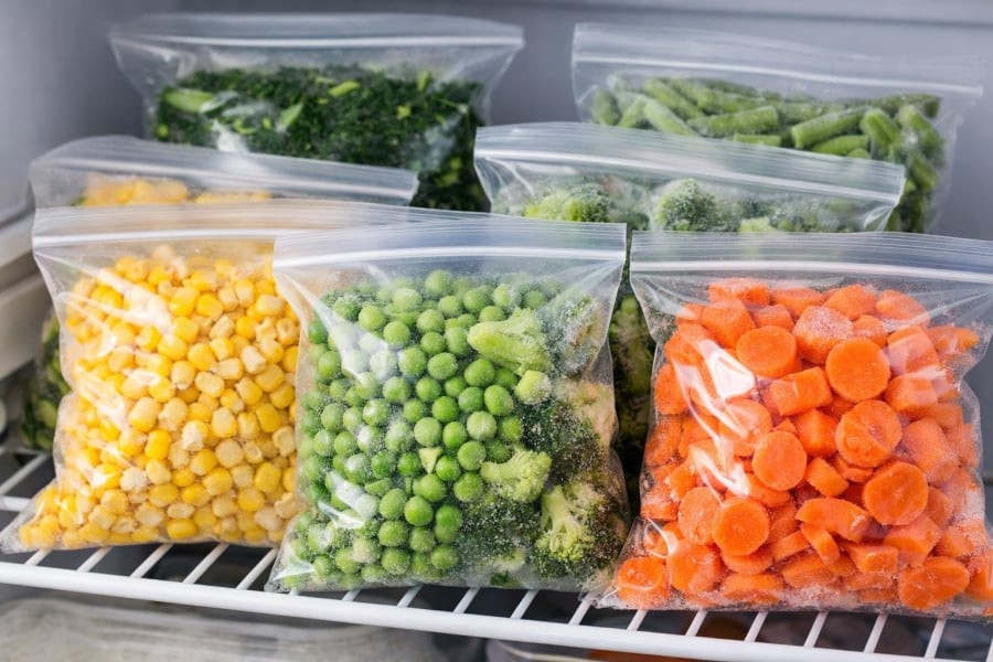 Chia khẩu phần trước khi cấp đông giúp bảo quản tốt và tiện sử dụng hơn.