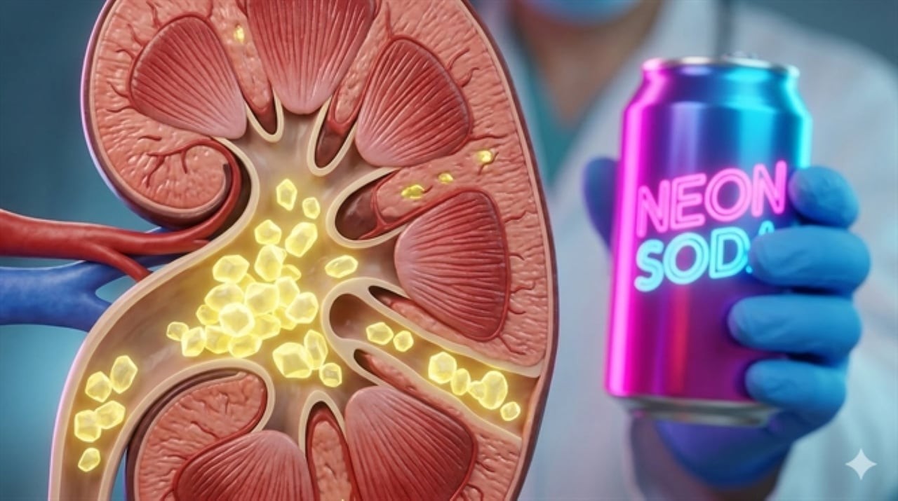Đường và axit trong nước ngọt làm tăng nồng độ Oxalate kịch phát, đặt những viên gạch đầu tiên cho quá trình hình thành sỏi thận. (Ảnh minh họa)