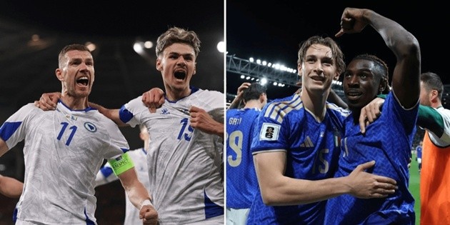Bosnia and Herzegovina và Ý giành vé dự World Cup