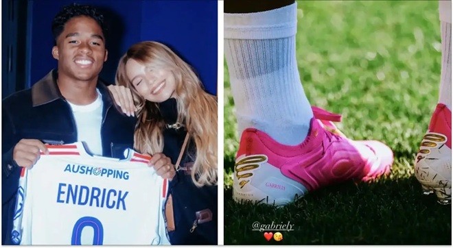  Endrick đã có hành động lãng mạn dành cho vợ.