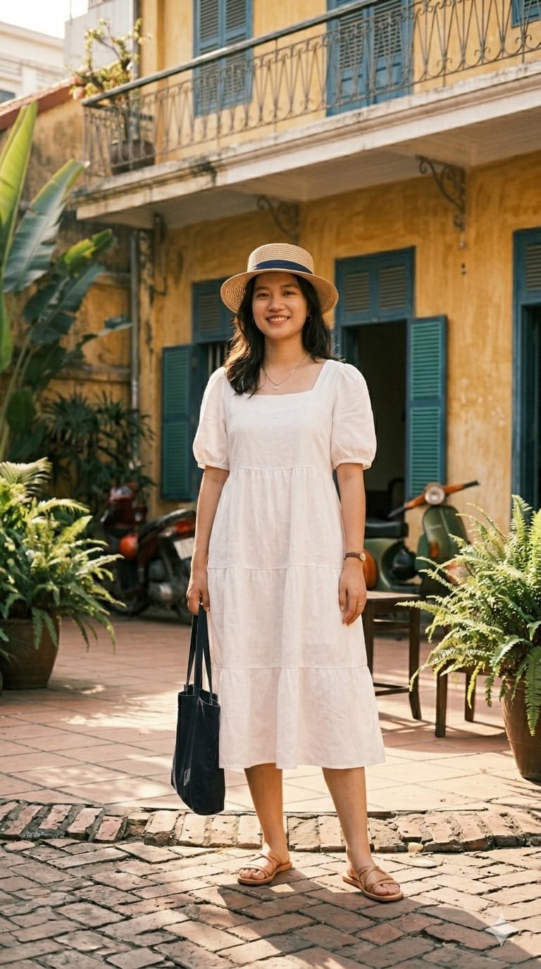 Một chiếc váy sáng màu có thể giúp bạn nổi bật và tươi tắn chỉ trong vài giây.