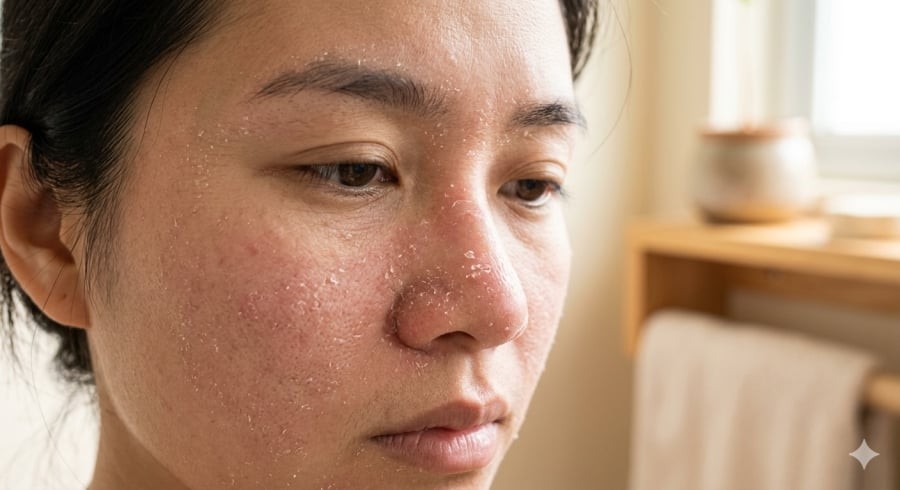 Kích ứng là tình trạng thường gặp khi dùng retinol sai cách