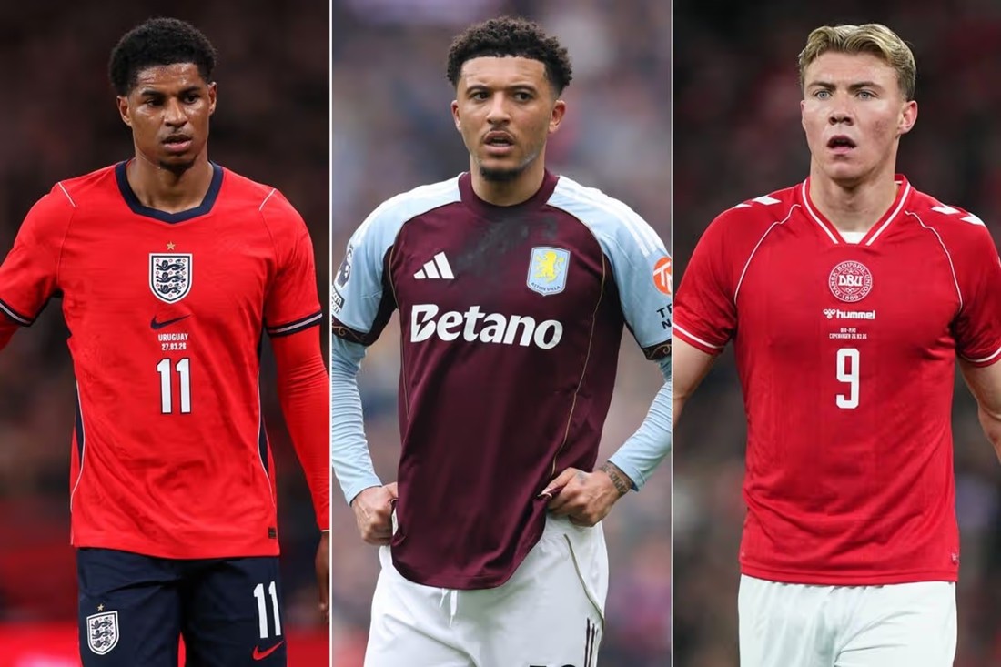 Marcus Rashford, Jadon Sancho và Rasmus Hojlund đang được Manchester United cho mượn mùa này.