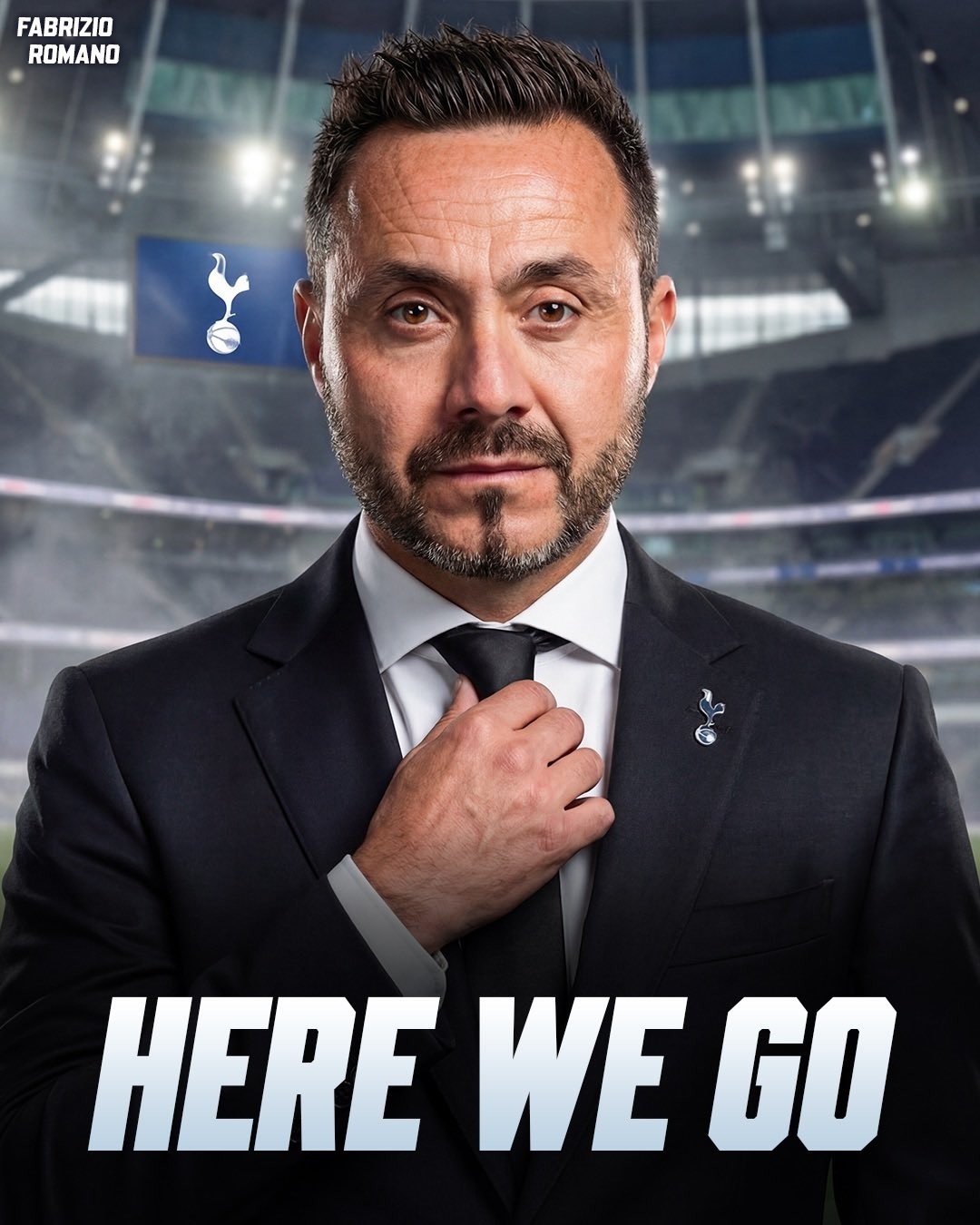 Roberto De Zerbi được xác nhận sẽ đảm nhiệm vai trò HLV Tottenham.