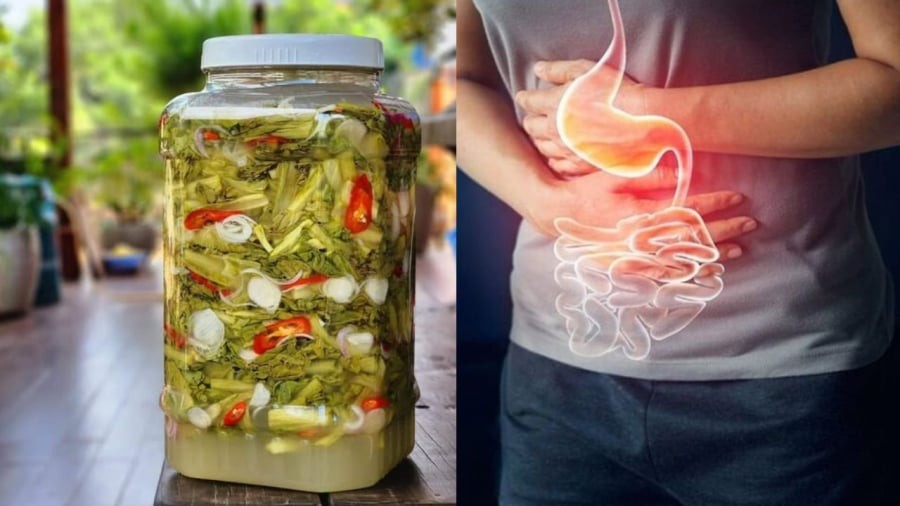 Việc ăn nhiều dưa muối chua, ăn thực phẩm chứa nhiều muối có thể làm tăng nguy cơ mắc ung thư dạ dày.