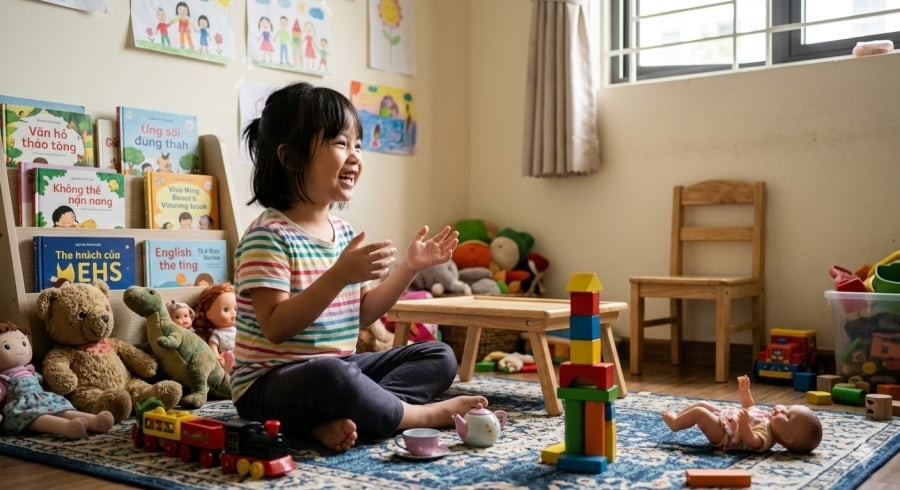 Đừng vội lo lắng khi trẻ nói chuyện một mình – đó có thể là dấu hiệu của trí tuệ cảm xúc đang phát triển mạnh mẽ.