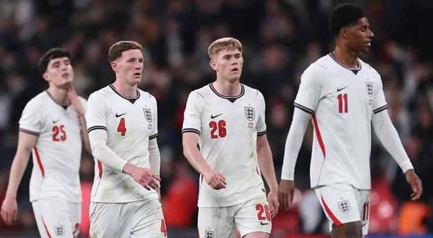 Tuyển Anh gây thất vọng ở đợt tập trung tháng Ba.