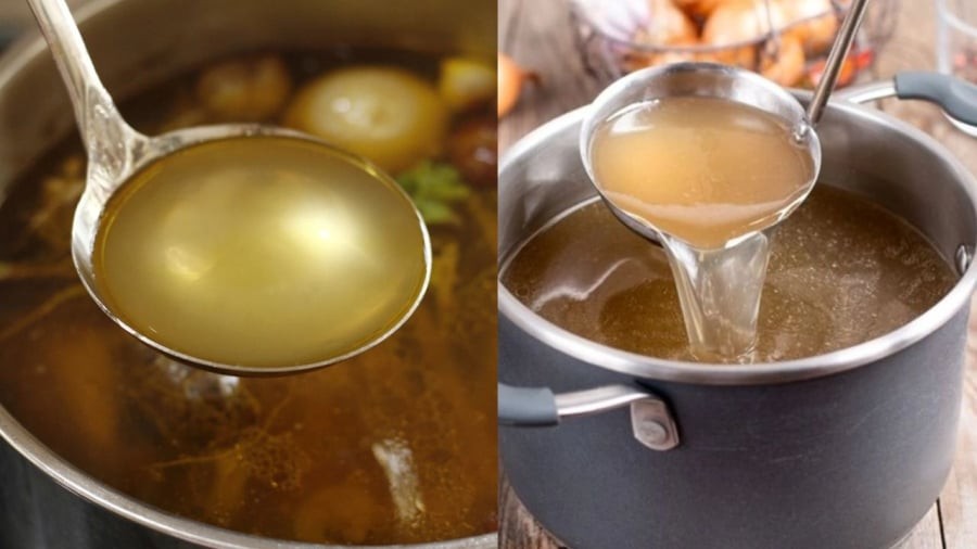 Không nên thêm nước lã trong quá trình đang ninh xương. Nếu nước trong nồi bị cạn, có thể thêm nước sôi.