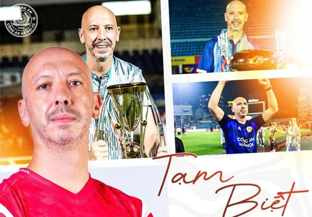 Trợ lý HLV Luis Veigas đã nói lời tạm biệt với đội bóng thủ đô. Ảnh: CLB CAHN