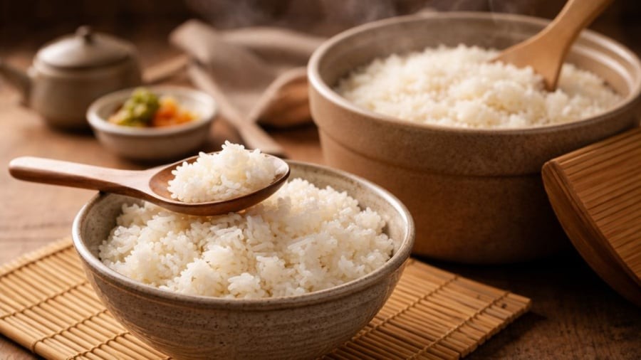 Cơm nguội được cho là thân thiện với đường huyết hơn cơm nóng