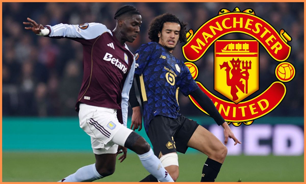 Amadou Onana (trái) có thể rời Aston Villa vào mùa hè.