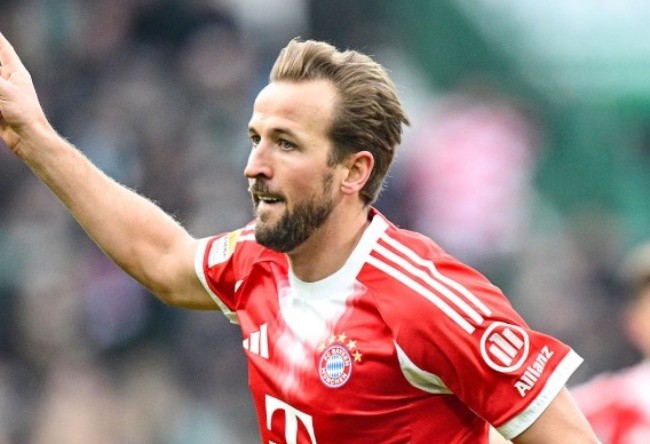 Kane trong màu áo Bayern.