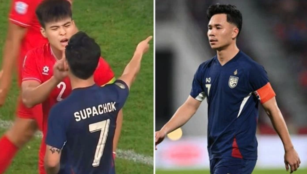 Supachok từng ghi bàn thắng gây tranh cãi vào lưới ĐT Việt Nam. Ảnh: VOV