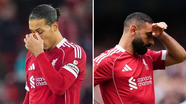 Van Dijk và Salah đều sa sút phong độ