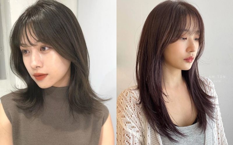 Khi kết hợp với các kiểu tóc ngắn hoặc layer, hiệu ứng trẻ trung và gọn mặt càng rõ rệt.