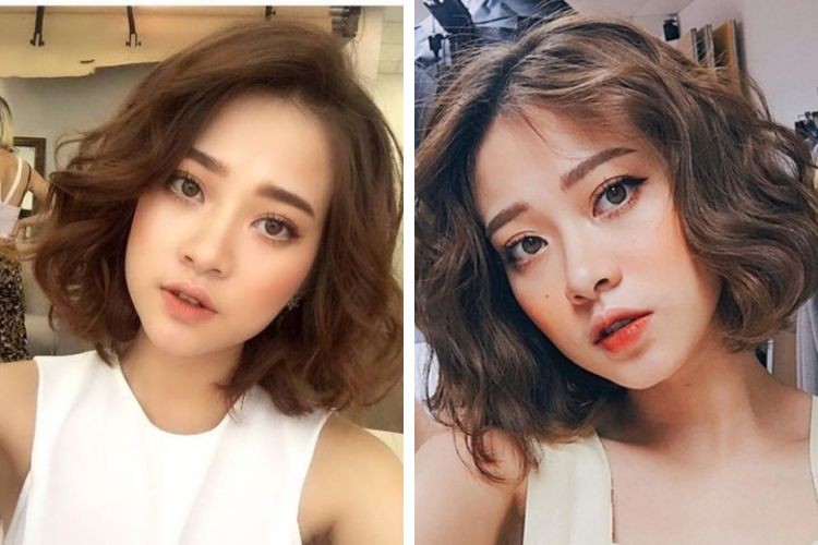 Kiểu tóc này còn mang lại vẻ ngoài mềm mại, nữ tính và giúp che đi các đường nét góc cạnh trên khuôn mặt