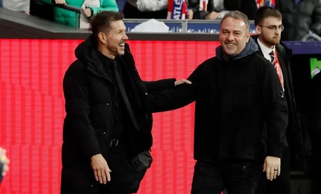 Flick và Simeone đã trở thành những đối thủ ''quen mặt''.