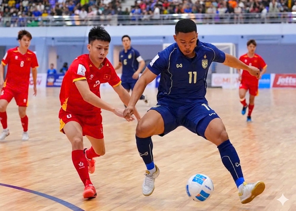 Futsal Việt Nam không thể tạo bất ngờ trước chủ nhà Thái Lan.