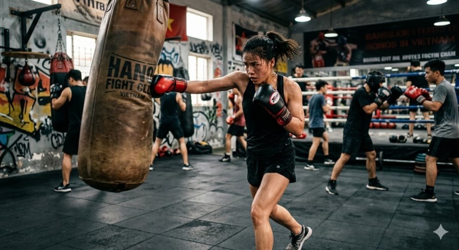 Tập boxing đều đặn giúp cải thiện thể lực và hỗ trợ ổn định huyết áp