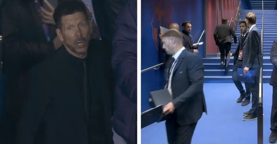 Simeone đi thẳng vào đường hầm sau chiến thắng Barcelona.