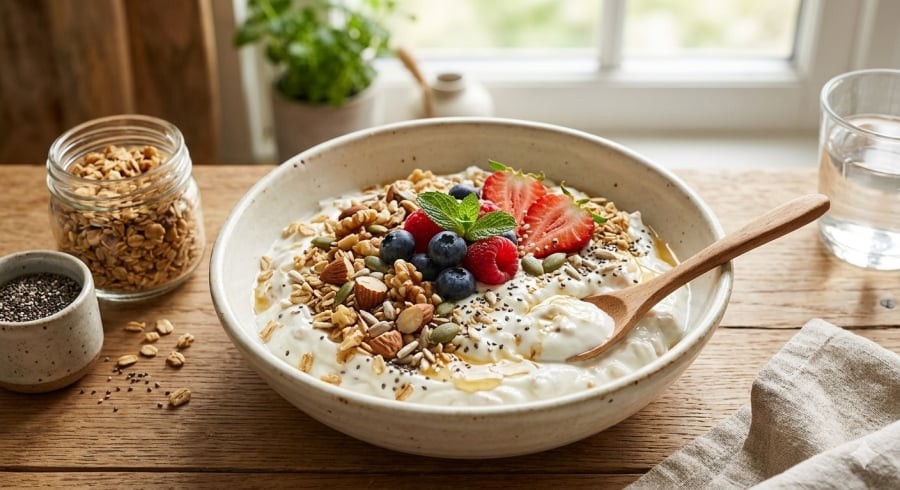 Kết hợp sữa và yến mạch giúp bổ sung dưỡng chất có lợi cho tim mạch