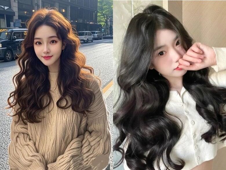 Kiểu tóc lấy cảm hứng từ hình tượng búp bê Barbie gây ấn tượng với những lọn xoăn rõ nét, trải đều từ chân đến ngọn.