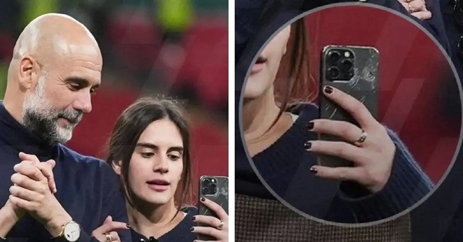 Điện thoại của con gái Pep đã gây chú ý.