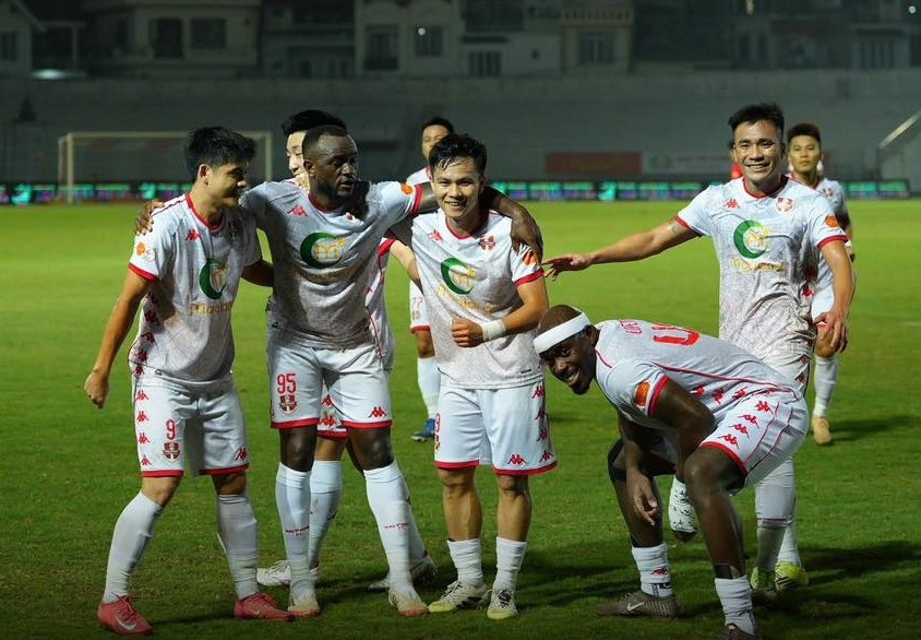 Hải Phòng đè bẹp CA TP.HCM trên sân nhà. Ảnh: Hải Phòng FC.