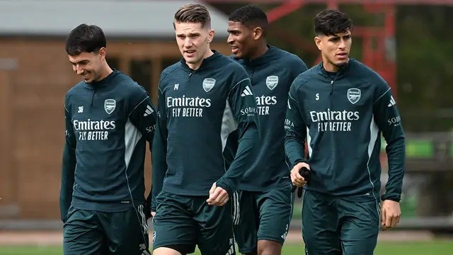 Arsenal thường xuyên có những bài tập lạ.