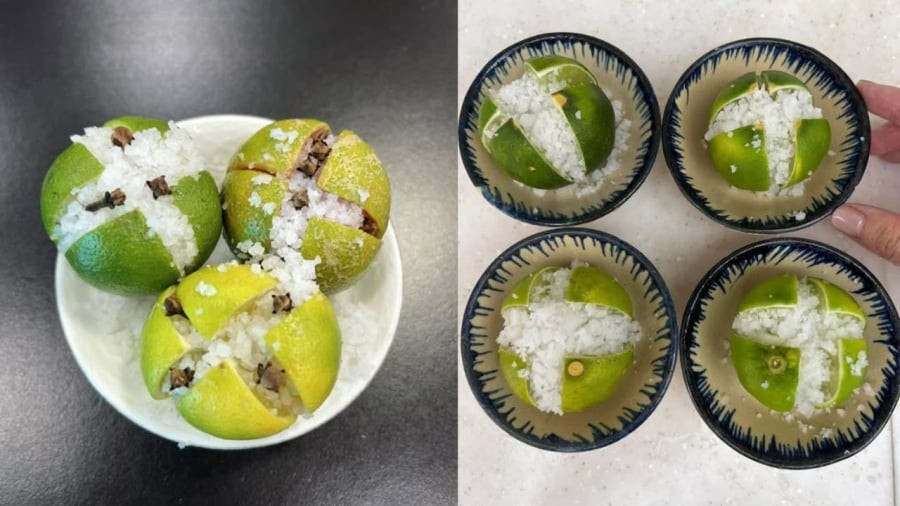 Đặt chanh muối ở góc phòng có tác dụng khử mùi hôi, giúp không khí trong phòng trở nên dễ chịu hơn.