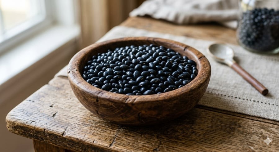 Đậu đen là thực phẩm quen thuộc, giàu chất chống oxy hóa tự nhiên