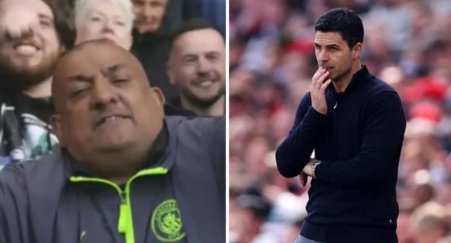 Một CĐV Man City châm biếm Arsenal.