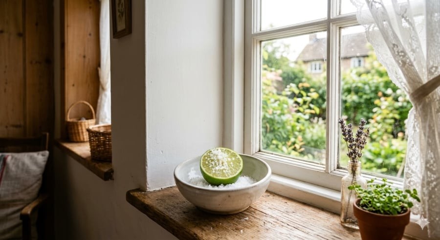 Bát chanh muối thường được đặt ở góc phòng để tạo cảm giác không gian dễ chịu hơn.