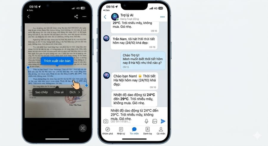Chỉ vài thao tác, người dùng có thể trích xuất toàn bộ văn bản từ hình ảnh