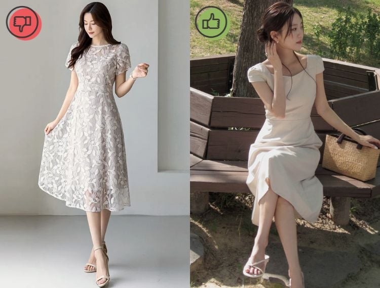 Kiểu váy này đôi khi tạo cảm giác rườm rà, thiếu sự tinh gọn cần thiết trong phong cách hiện đại.