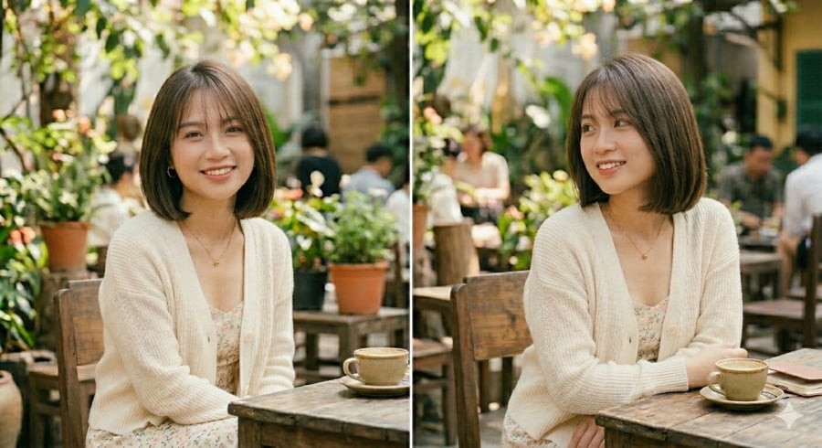 Mái thưa giúp “hack tuổi” hiệu quả, mang lại vẻ ngoài nhẹ nhàng và dễ gần.