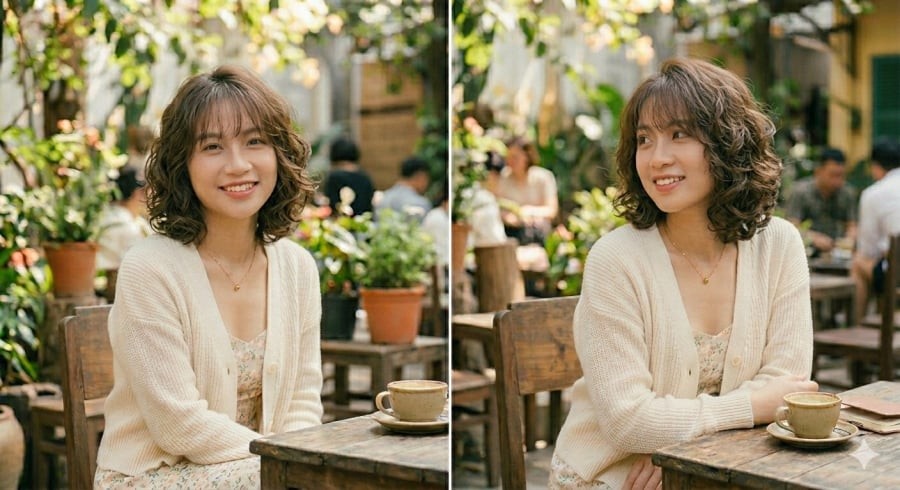 Tóc xoăn layer là lựa chọn hoàn hảo cho mái tóc mỏng, giúp tăng độ dày và tạo điểm nhấn cuốn hút.