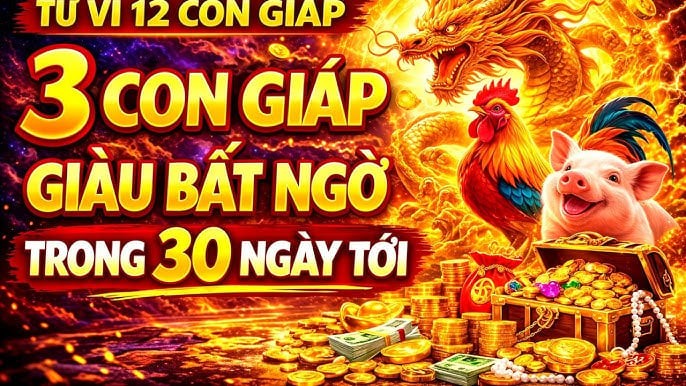 Giờ Vàng điểm đúng 00h00 đêm nay (16/4/2026), 3 con giáp mệnh Rồng vận Phượng, giàu có đổi đời