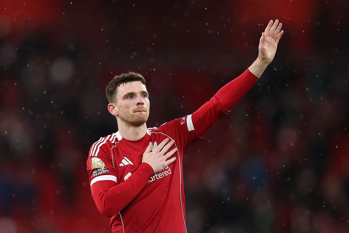 Andy Robertson không được Liverpool gia hạn.