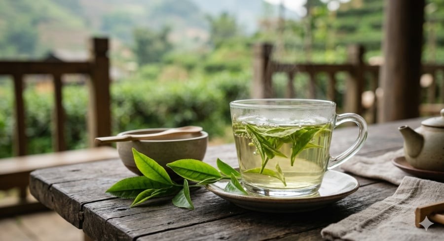 Trà xanh giàu chất chống oxy hóa, phù hợp bổ sung vào chế độ ăn lành mạnh