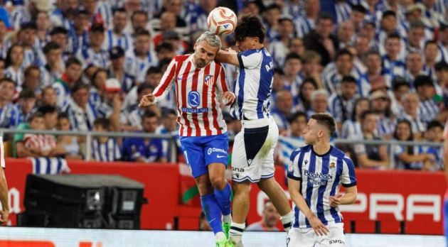 Real Sociedad khiến Atletico Madrid gặp rất nhiều khó khăn.