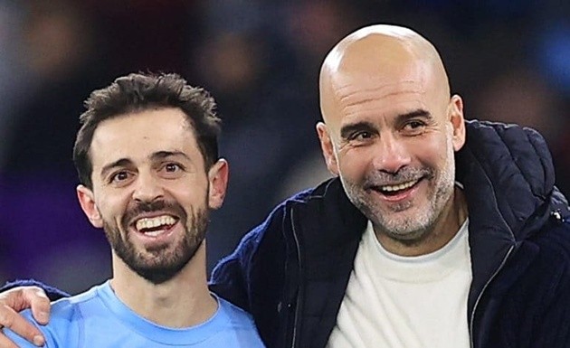 Bernardo SIlva rất được lòng Pep Guardiola