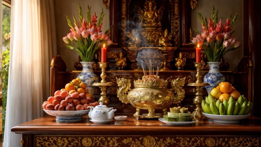 Mùa hè nắng nóng, cẩn thận những yếu tố ảnh hưởng tiêu cực tới ban thờ